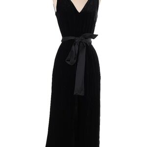 J. Crew Black Velvet Jumpsuit